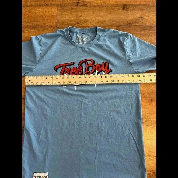 Mens Large Blue Tree Boy T Shirt - Picture 5 of 5